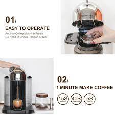 Nespresso compatible coffee machine ukutabs tuner violin free. 230ml Stainless Steel Coffee Capsules Vertuoline Pod Filters Cup Reasonable Shop Online Shop