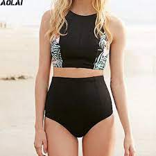 Maybe you would like to learn more about one of these? High Waist Swimsuit 2020 Two Piece Swimwear Women High Neck Bikini Cropped Biquini Plus Size Tankini Pineapple Bathing Suits Biquini Plus Biquini Croppedbiquini Woman Aliexpress