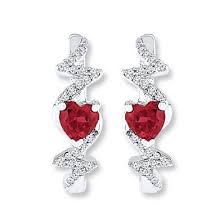Lab Created Ruby Earrings Lab Created Sapphires Sterling Silver Ruby Earrings Earrings Ruby Jewelry