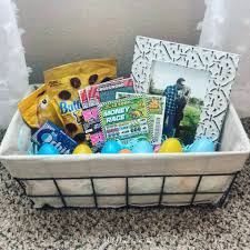 Birthday Gift Basket Ideas For Husband Easy Easter Basket Idea For Your Boyfriend Husband Or Partner Sweet Simple Easter E Boyfriend Easter Basket Simple Easter Baskets Husband Easter Basket