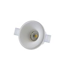 I controsoffitti possono essere decorati e completati con i faretti per l'illuminazione che vengono applicati all'interno del controsoffitto: Faretto In Gesso Bianco Rotondo Incasso Per Controsoffitto