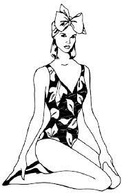 Vintage swimsuit art, 2 pc set, nautical wall art, wooden framed, beach house wall art, lake house decor, bathing suit wall art beach art. How To Draw People Woman In A Bathing Suit Howstuffworks