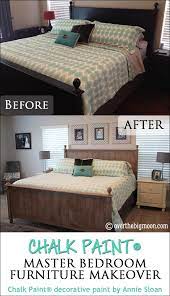 Take a look at how we chalk painted leather. Chalk Paint Master Bedroom Furniture Makeover Over The Big Moon