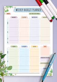 A family budgeting template can track monthly income, expenses, and cash flow and present the information visually. Download Printable Simple Weekly Budget Template Pdf