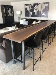 Live Edge Sofa Table Home Bar Table Home Bar Table Table Behind Couch Home