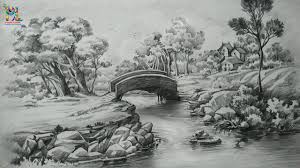 Maybe you would like to learn more about one of these? How To Draw A Easy Landscape With Pencil Strokes Pencil Shading Step By Step Youtube