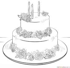 Then, draw a slightly smaller rectangle on top of it. 34 Ideas For Birthday Cake Drawing Step By Step