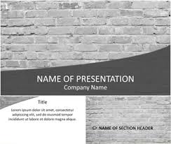 Black And White Brick Wall Template Brick Wall Powerpoint Template Brick Wall Powerpoint Powerpoint Templates