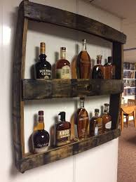 Bourbon Bottle Display Shelf Great For Man Caves In 2020 Bottle Display Man Cave Home Bar Small Man Cave
