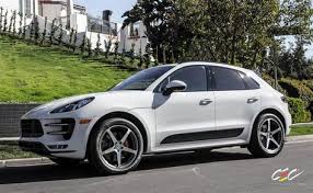 Porsche Mecan Turbo With Custom Wheels By Cec In Los Angeles Ca Click To View More Photos And Mod Info Coches Autos Camionetas