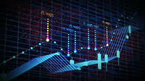 Futuristic Stock Candlestick Chart Rise Stock Footage Video 100 Royalty Free 1019632384 Shutterstock