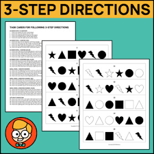 This is a nice activity for recycling vocabulary. Following 3 Step Directions Worksheets Teaching Resources Tpt