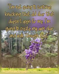 I'm not going to continue knocking that old door that doesn't open for me. I'm  going to create my own door and walk through that." — Ava DuVernay  #MotivationMonday #MentalHealth #Quotes