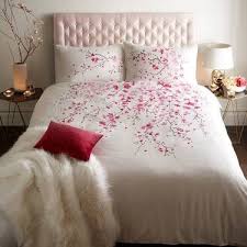 Dusky pink vintage cherry b queen/full duvet cover. Star By Julien Macdonald White Cherry Blossom Duvet Cover Debenhams Country Bedroom Design Bed Sheet Painting Design Cherry Blossom Decor
