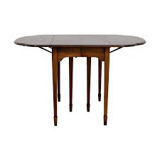 72 Off Ethan Allen Ethan Allen Hen And Chick Extendable Folding Leaf Dining Table Tables Ethan allen cherry one drawer drop leaves end table with queen ann style legs.