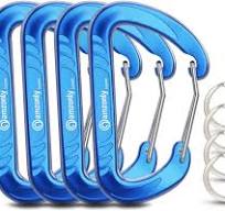 12KN/5KN 7075 Aluminum Carabiner D Ring Key Chain Clip Snap Hooks Uygun