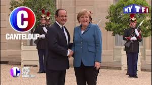 Après le 20h c'est canteloup est une émission télévisée qui est diffusée juste après le journal du soir. C Est Canteloup Pour La Premiere Fois Francois Hollande Rencontre Angela Merkel Youtube