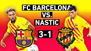 Bienvenidos a la retransmisión en directo del encuentro que se va a disputar en el estadi johan cruyff a partir de. Barcelona Vs Nastic 3 1 Pedri Trincao And Konrad Debuts Preseason Match Review Onefootball