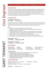 civil engineering cv template