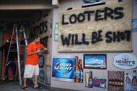 Widespread looting, then, may perhaps be interpreted as a. Looters Hit Shops And Homes As Hurricane Florence Strikes