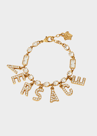 Versace Crystal Logo Gold Bracelet 550 Allgoldbracelet Jewelry Trends Girly Jewelry Versace Jewelry
