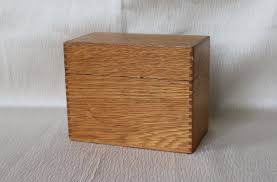 4 X 6 Wood Wooden File Box Recipe Index Address Box Dovetailed Solid Wood 1930s 40s 50s By Jinglebeanfarm On Wooden Crates File Box Vintage Office