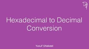 Decimal To Hexadecimal Conversion Of A Number With