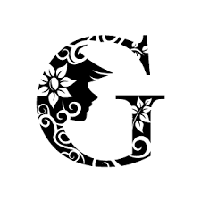Black And White Graphics Design Graphic Design Of Flower Clipart Black Alphabet G With White Background