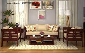 Set Ruang Tamu Minimalis Jati Klasik Di Desain Dengan Konsep Minimalis Berbahan Dasar Kau Jati Memili Furniture Design Living Room Sofa Design Sofa Set Designs