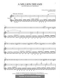 A piano solo arrangement of the piano guys' version of a million dreams, one of the standout selections from the soundtrack of the greatest showman. A Million Dreams From The Greatest Showman By J Paul B Pasek On Musicaneo
