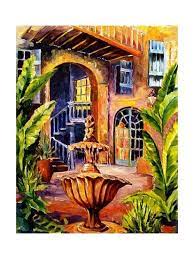 Maybe you would like to learn more about one of these? French Quarter Courtyard In New Orleans Art Print Diane Millsap Art Com