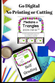 Medians In Triangles Boom Cards Digital Task Cards Task Cards Study Skills Cards
