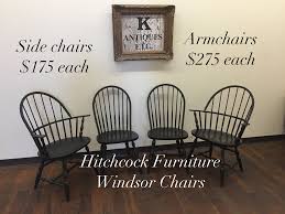 Hitchcock Furniture Restored Black Windsor Chairs Available From K Antiques Etc At The Canal Street Antique Mall Furniture Restoration Furniture Furniture Diy