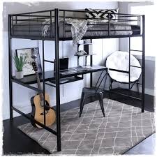 3.2 #2 acme senon silver and black loft bed with desk. Metal Loft Beds With Desks Study Metal Loft Beds For Teens