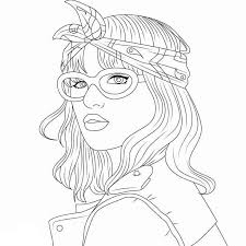 100% free coloring page of sunglasses. Girl In Glasses Coloring Page Free Printable Coloring Pages For Kids