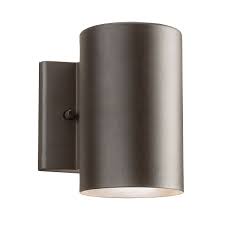 Wall sconce lighting with warm color flowers , decorative wall light for living room up and down light. Cylinder Led Downlight Wall Sconce By Kichler 11250azt30