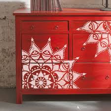 Nashik Mandala Stencil Indian Boho Reusable Wall Stencil By Etsy Stencil Decor Stencil Furniture Stencils Wall