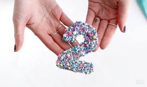 And adding them to a birthday cake gives it that special, personal touch. Diy Sprinkled Number Cake Toppers Tutorial Sugar Sparrow