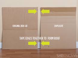 Make sure there is a space around the pole on the inside of the box so the bats can climb underneath and inside. Turn A Plain Cardboard Box Into A Super Cool Playhouse With This Easy Diy Sheknows