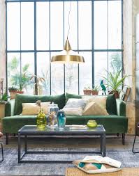 The Giulia Green Velvet Sofa From Maisons Du Monde Two Interior Trends In One The Perfect Way To Update Your Living Decoration Appartement Decoration Maison