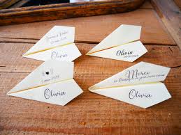 Marque Place Avion Origami Porte Nom Mariage Bapteme Etsy Porte Noms Mariage Marque Place Avion Idee Diy Mariage