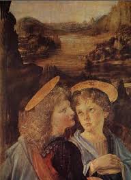 Buy the angel by leonardo da vinci handpainted at artgiftworld.com! Candida Martinelli S Italophile Site Italian Angels Da Vinci Painting Da Vinci Art Art