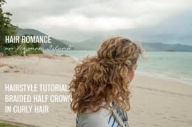 Curly braids styles video tutorials #1. 2 Min Hairstyle Half Crown Braid In Curly Hair Video Tutorial Hair Romance