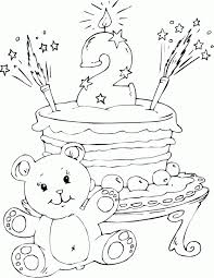 Birthday Cake Age 2 Coloring Page Coloring Com Birthday Coloring Pages Coloring Pages Coloring Pages For Kids