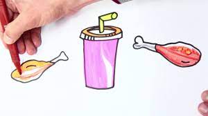 Aneka makanan dan minuman nusantara. Menggambar Dan Mewarnai Makanan Juga Minuman Warna Warni Youtube