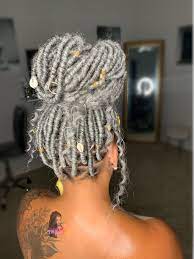 Grey Faux Locs Locs Hairstyles Faux Locs Hairstyles Braided Hairstyles