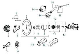 Delta Shower Faucet Assembly Diagram Delta Shower Valve Parts Psmpithaca Org Delta Faucet Company 600 Series T In 2020 Shower Faucet Repair Shower Valve Faucet Parts