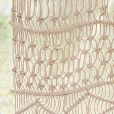Cortina De Macrame De Algodon Crudo 105x250 Macrama Rideau Macrame Rideaux Rideaux Maison Du Monde