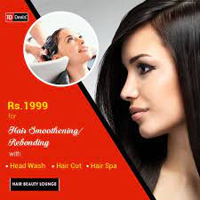 Because You Love Your Hair Make Your Hair Smooth And Shining With Smoothening Rebonding And Head Wash Haircut Hair Hair Spa Beauty Lounge Best Hair Salon