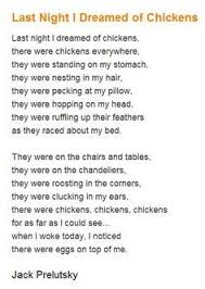Chicken Poem Love Jack Prelutsky S Poetry Go To Poetry For Kids Childrens Poetry Kids Poems